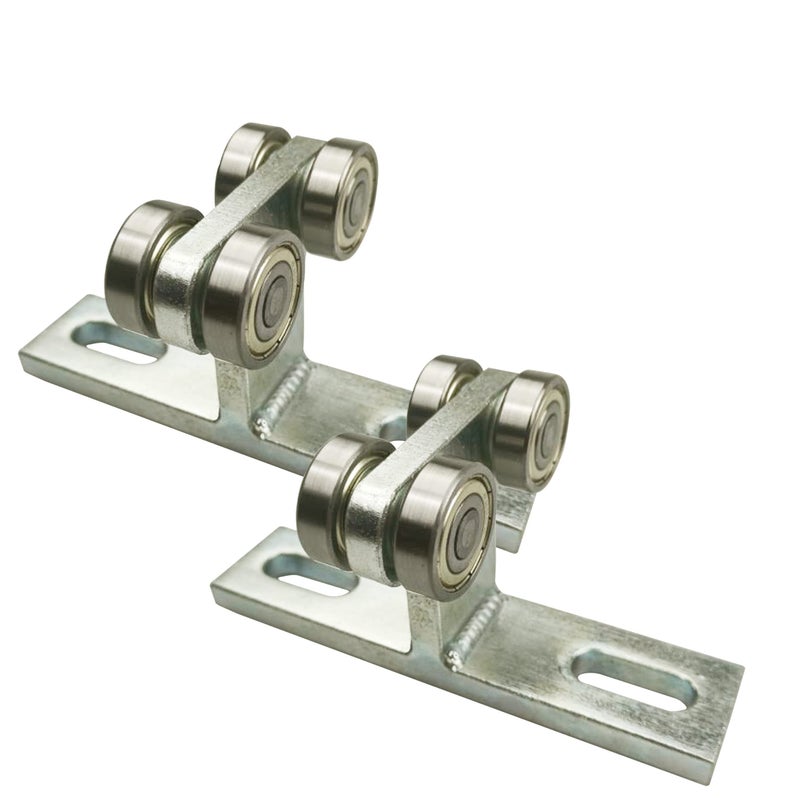 SIWOOD Electric Hoist Installation Roller Trolley 4 Wheel Trolley Assembly Silent for use with 1-5/8"" Wide and All 1-5/8"" or Taller Strut Channel (Silver 2) - Image 1